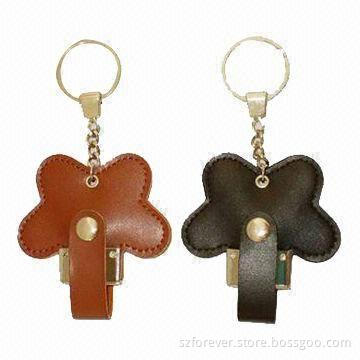 Leather USB Drives, 12 to 17Mbps Reading Speed and 4 to 6Mbps Writing Speed, Logo Printed Free